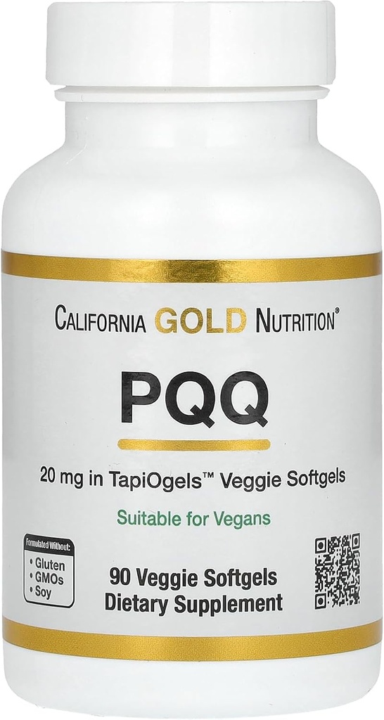 Kalifornia Gold Nutrition PQQ, 20 mg, 90 Veggie Softgels