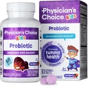Médico's Choice Probióticos para Crianças - 7 Deformações Diversas, Prebióticos Orgânicos, Vitaminas & Minerals - Clinically Studied L. Rhamnosus GG - Imune & Digestive Support - No Sugar or Artificial Dyes