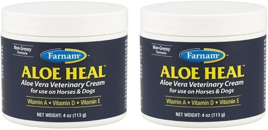 (2 Pack) Farnam Aloe Heal Veterinary Cream with Aloe