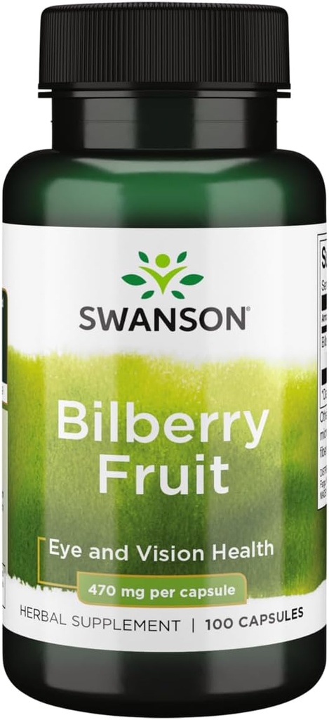 Swanson Bilberry Fruit 470 miligramy 100 tobolek