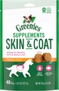 GREENIES Skin & Coat Food Supplements With Fish Oil & Omega 3 Fatty Acids, 40-Count Chicken-Flavor Soft Chews for Adult Dogs of All Sizes