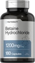 Horbäach Betaine HCl 1200mg □ 180 Cápsulas
