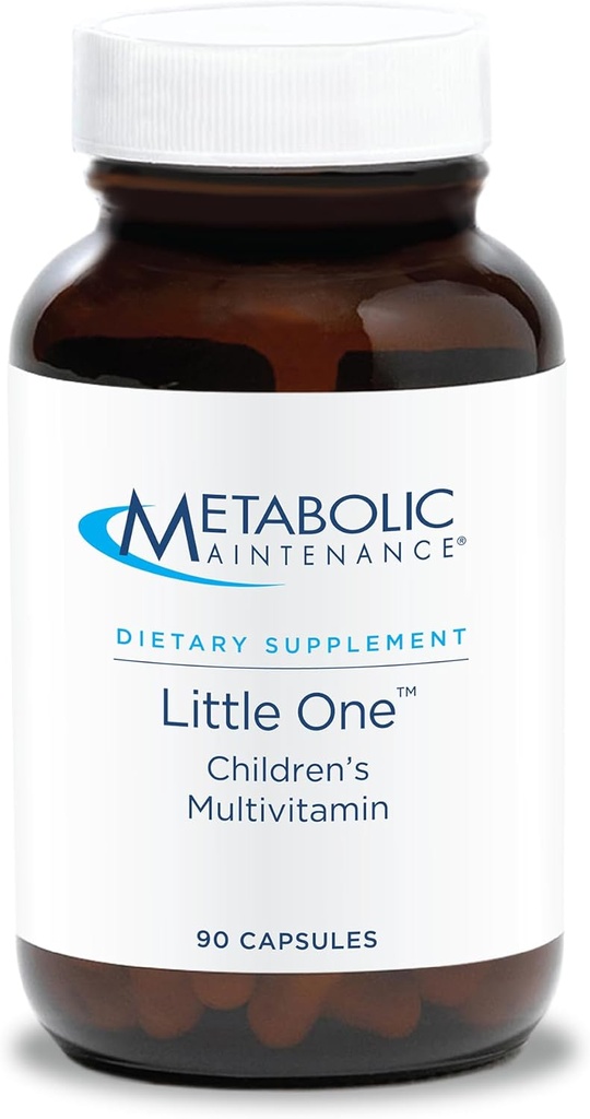 Metabolic Maintenance Little One - Kinder Multivitamin mit Eisen, Kinder 6-12 Jahre - Aktive B Vitamine, Mineralien + Vitamin D für Immun + Knochengesundheit (90 Small Sized Capsules)
