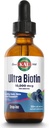 KAL Ultra Biotin 10000mcg DropIns, Liquid Biotin Drops, Ile-hazkuntza gehigarria, B7 bitamina, Ile osasuntsua, Azala, Nails eta Energiaren euskarria, Berry Flavor Natural Mixed, Aprox 59 Serv, 2oz