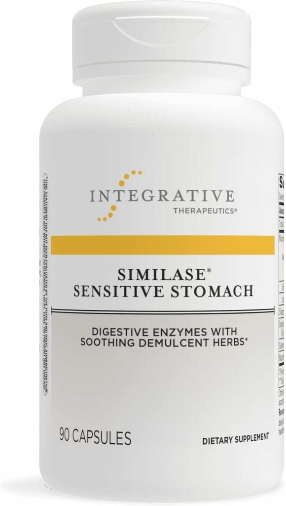 Інтегративна терапевтична система Similase Sensitive Stomach - Підтримка Sensitive Stomachs* - Dairy-Free & Vegan - 90 капсули (45 сервінгів)