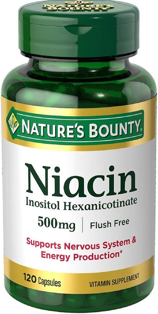 Nature's Bounty Niacin 500 мг капсулы 120 ea (упаковка 2)
