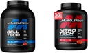 MuscleTech Cell-Tech Creatine Powder & Nitro-Tech Whey Protein Powder Bundle | Muscle Builder & Recovery Formula | 6 lbs Creatine & 4 lbs Whey | Клубничный аромат