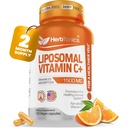 Herbtonics Liposomal Vitamin C Capsules 1500mg Immune Support Supplement | Immune System Health | High Absorption Vitamin C | Contains Collagen | 120 Vegan Capsules Non-GMO