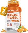 Liposomal Vitamin C Capsule 1500mg Integratore di Supporto Immune | Sanità del sistema immunitario | Vitamina C | Contiene collagene | 120 capsule vegane Non OGM