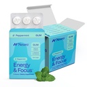 Neuro Energy & Focus Gum - Caffeine Gum with 40mg Natural Caffeine & L-Theanine - Nootropic Energy Supplement with B Vitamins - Sugar Free, Vegan - Peppermint, 54ct
