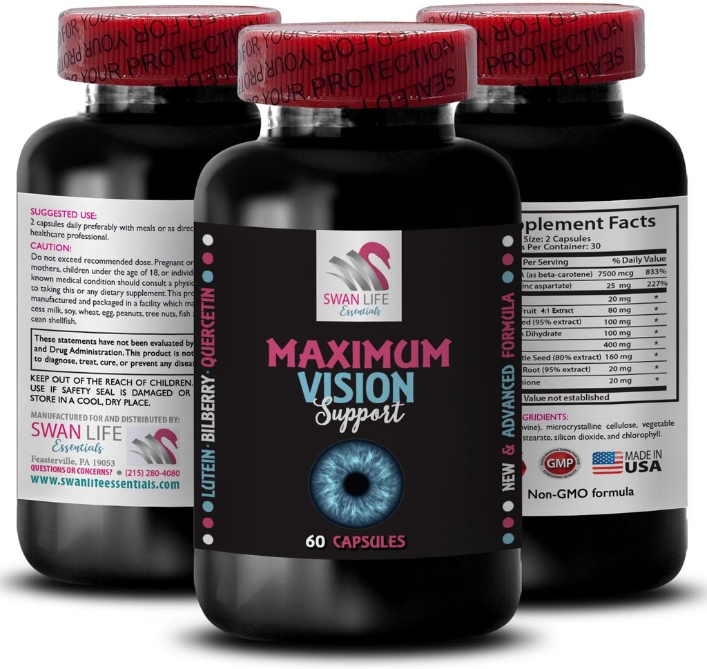 Bright Scenes - Eye Vision Supplement - Clear Lines, Vision Precision, Focused Clarity, Sharp Images, Vision Boost, Eye Clarity Booster, Crisp Detail, Clearer Vision, Focus Lens 1 Bottle 60 Capsules