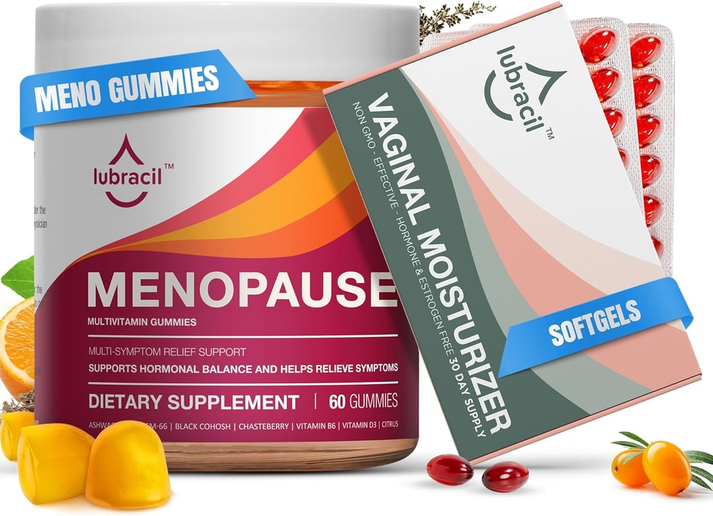 Lubracil Menopause Gummies & Daily Moisturizer Bundle 