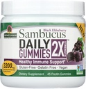 자연의 답변 Sambucus Daily Gummies | 2X More Elderberry 3200 mg 농축물 | 알코올 프리, 글루텐 프리, 젤라틴 프리, 비 GMO 및 보존제 | (45 개)