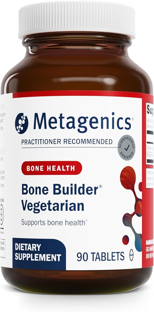 Metagenics Bone Builder Vegetarian - Bone Building Supplement * - Magnezyum & Plastic ilə Bone Health - Vegetarian Mineral Support * - Men & Qadınlar üçün - 90 Xidmət