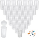 100Pcs Plastic Prazna predpisovanje Viala, 13 Dram tablete steklenice, vodoodporne proti strjevanju tablete steklenice z pop Top Caps Medicine vsebnik za tablete, obrti, sladkarije, dodatki in več