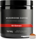 Cafea de ciuperci - Ultra High Potency 10:1 Extract concentrat - Columbian Sourced Beans cu 10 Mushroom Blend, Lion's Mane & Cordyceps - Rich & Functional Coffee Alternative - Third-Party Lab testat