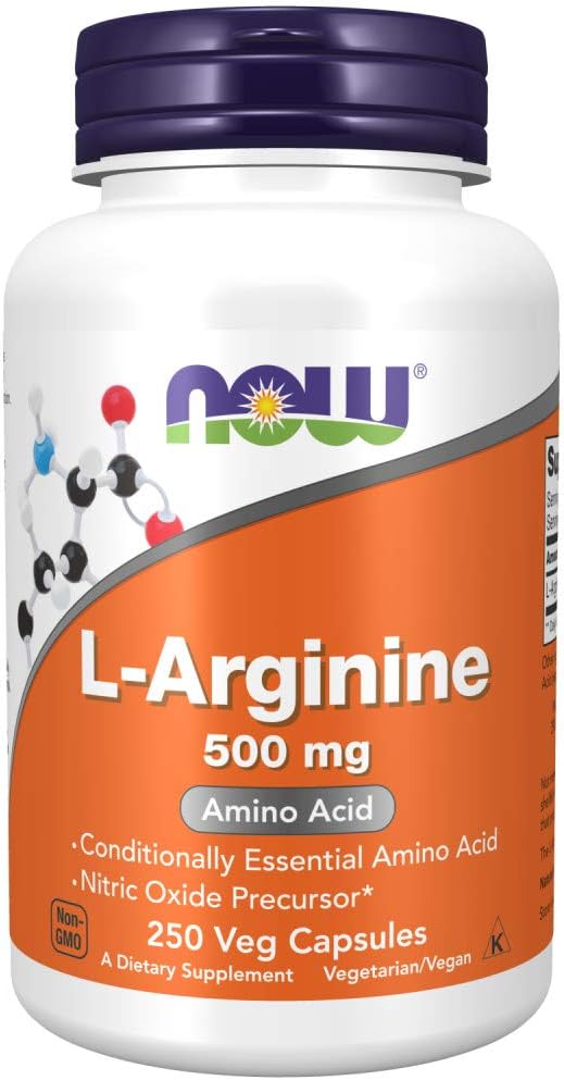 Nyní potraviny L- Arginin, 500 mg, 250 Caps