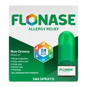 Flonase Allergy Relief Nasal Spray, 24 Hour Non Drowsy Allergy Medicine, Metered Nasal Spray - 144 Sprays- Fall and Seasonal Allergy Relief