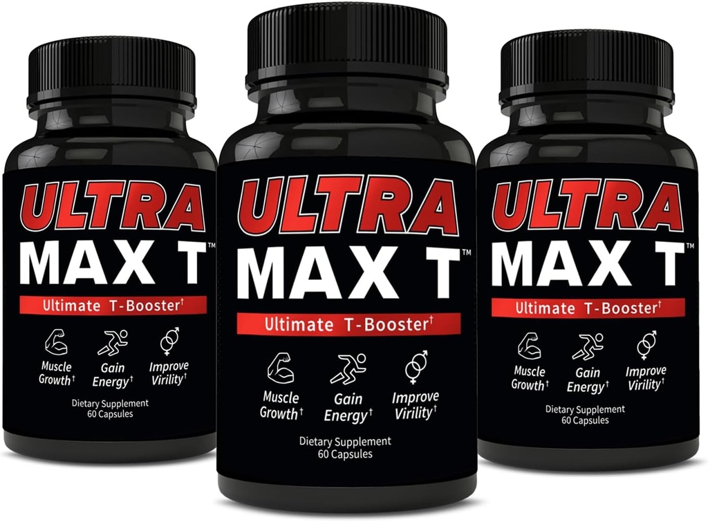 Andro400 UltraMax T - Avancerat testosteronstöd för män och kvinnor - Tongkat Ali 200:1, D-aspartic Acid, Garcinia Cambogia, ForsLean® - 180 kapslar, 90-dagars leverans