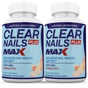 Justified Laboratories (2 Pack) Clear Nails Plus Max Pills 40 Billion CFU Probiotic 60 Capsules