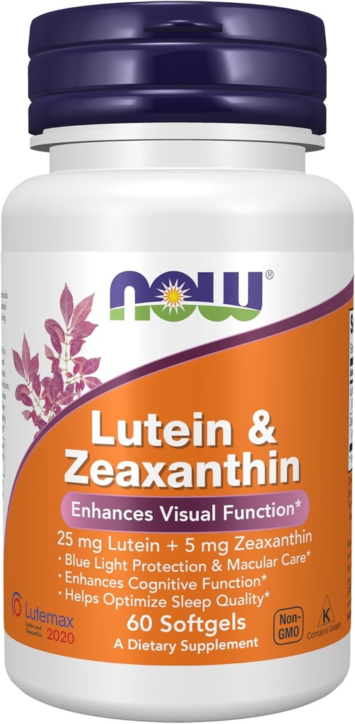 Добавки харчові, Lutein & Zeaxanthin з 25 мг Lutein і 5 мг Zeaxanthin, 60 Softgels