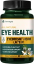 Capsules de saúde ocular con herba Eyebright (Euphrasia officinalis), fatiga ocular e soporte de ollo seco Herbal Suplemento w/Lutein Blueberry Extract. 90 Conde
