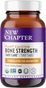 Nuovo Capitolo Calcium Supplemento - Bone Strength Tiny Tabs Organic Calcium con Magnesio, Vitamina D3+K2, 70+ Minerali di Trace per la Salute del Bone, Senza Glutine, Facile da ingoiare - 120 ct