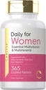 Carlyle Women's Daily Multivitamin e Multimineral Supplement | 365 compresse | Beta-Carotene, Acido Folico e Vitamina D | Non OGM, Gluten Free Pills
