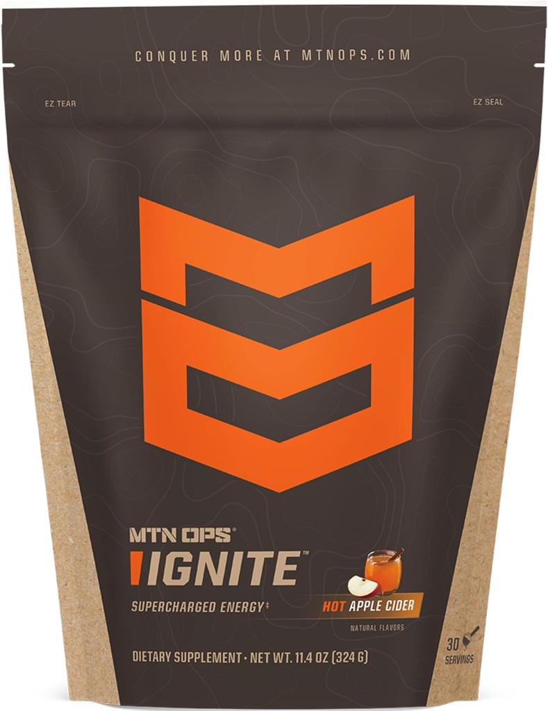 MTN OPS quente ignição instantânea café Nootropic & L-Arginina L-Citrulina para claridade cognitiva, foco mental & Nitric-Oxide Boost 200mg Cafeína por serviço, 30 Servings