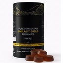 Ren Himalayan Shilajit Gummies Gold Grade | med Ashwagandha & Fulvic Acid | Sukkerfri energi, Stamina & Immune Support for menn og kvinner | 85+ Trace Minerals | Ikke-GMO & 100% Naturlig | 60 greve