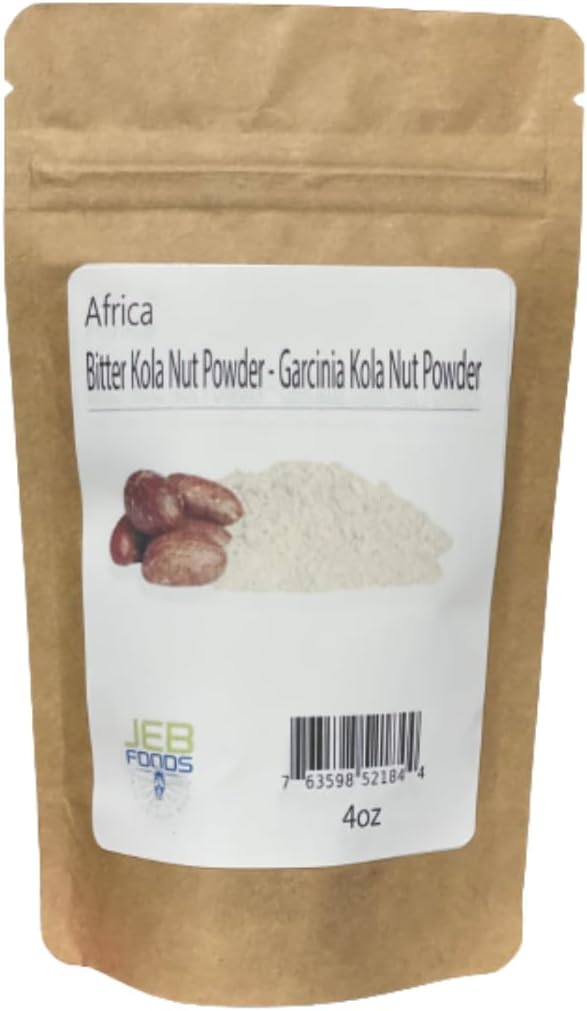 JEB ALIMENTE Premium Garcinia Kola pulbere - African Bitter Kola Nut pulbere, Petit Cola Nut pulbere pentru suport Wellness, Culinar și de utilizare tradițională