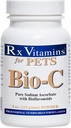 Rx Vitaminas Bio-C - Vitamina C para cães e gatos - com limão Bioflavonoides para alívio de alergia - Suplemento de suporte imunológico - Promove revestimento saudável e pele - Suplemento conjunto - 4 onças