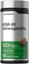 Horbäach KSM-66 Ashwagandha | with L-Theanine | 60 Coated Caplets | Vegan, Non-GMO, Gluten Free Complex Supplement