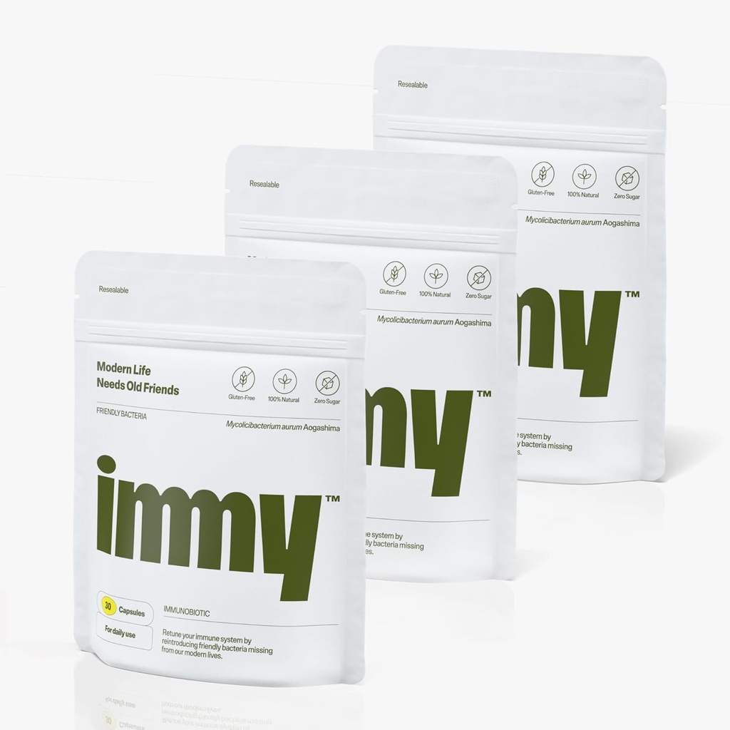 Suplemento inmune IMMY para soporte de humor e saúde Gut, 90 ct. - Soporte conxunto, Focus & Mood, Natural Calming Aid