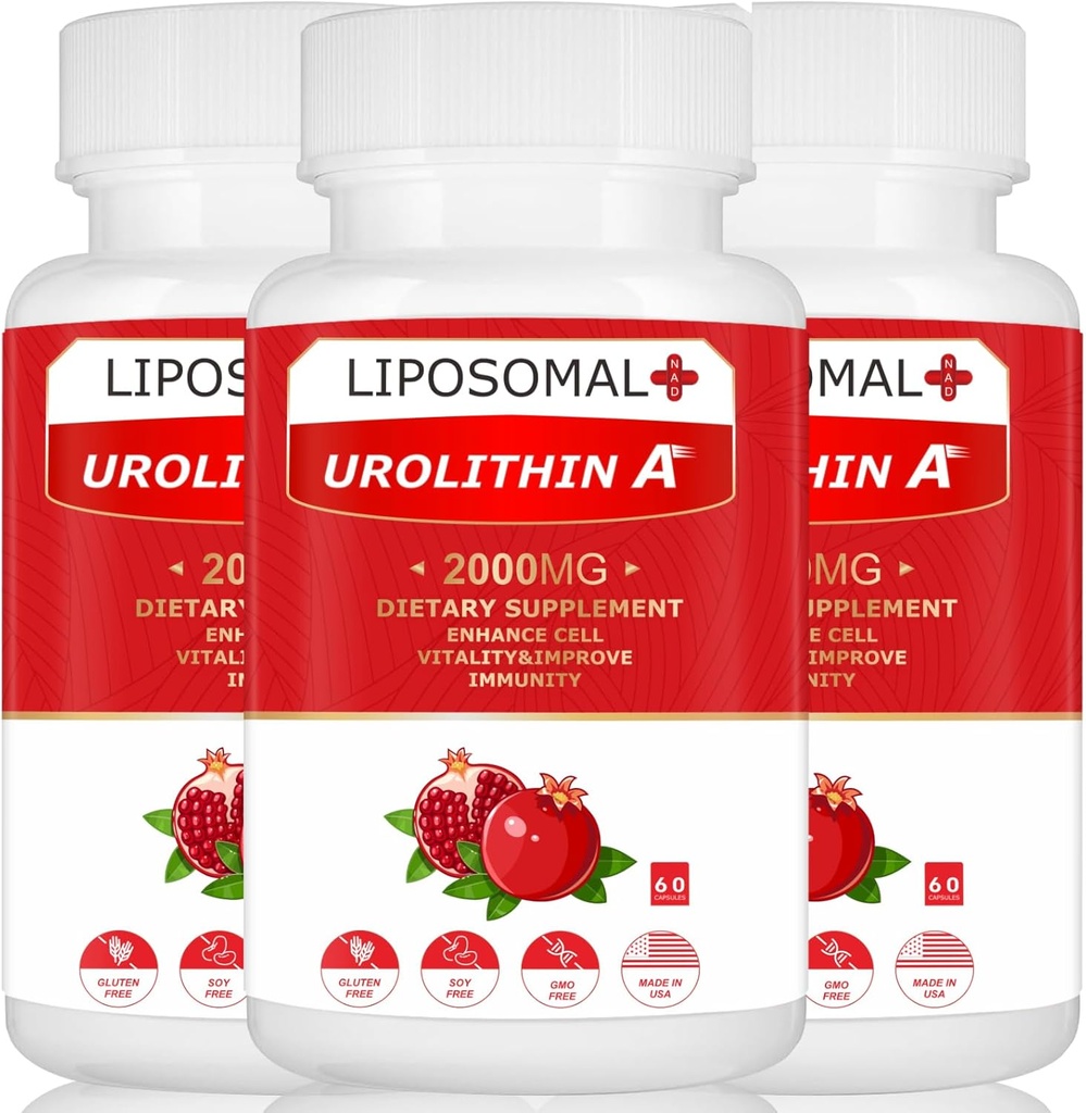 Liposomal Urolithin 에너지 180 캡슐을 위한 보충교재 2000MG