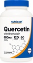 Nutricost Querbetin cu Bromelain, 880 mg Querbetin + 165 mg Bromelain Per Serving, 120 capsule, 60 Servings (2 Caps Per Serving) - Vegetarian, Non-GMO & Gluten Free
