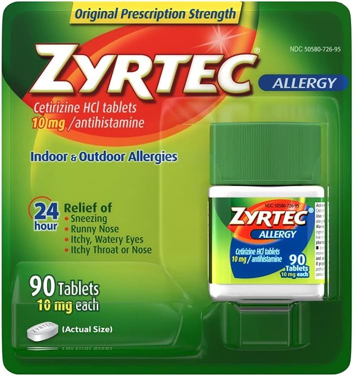 Zyrtec Allergie Relief (10 mg), 90 tabletten