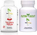 Tart Cherry ekstrakts ļoti spēcīgs 3000 mg un NutriGout urīnskābes atbalsts