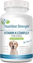 Vitamine K voor honden, vitaminen K1 & K2 (MK4 & MK7) + vitamine D3, helpen handhaven sterke botten, bevorderen gezonde hart, Boost immuunsysteem, ondersteuning spierfunctie, 120 kauwtabletten