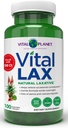 Vital Planet - Vital Lax Natural Laxative Cleanse Supplement aeg-ajalt kõhukinnisus, Magneesium hüdroksiidi, Slippery Elm, Aloe ja Triphala toetada soole korrapärasus 100 kapslit