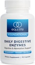 Equilife Daily Digestic Enzyme Addition with Bromelain, Lactase, and Lipase, Supports Digestion of Protein, Fiber, Carbs and Fats, Gluten Free, Vegan, Non- GMO, 90 Capsules