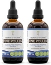 Tribe Pine Pollen Alkol-Free Tincture (Glycerite) 697 mg Wildcrafted Pine Pollen (Scots Pine, Pinus sylvestris) Trayen (2x4 Fl Oz)