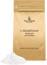 PURE ORIGINAL INGREDIENTI L-Glutathione Polvere (8 oz) Ridotto, Sempre puro, Lab
