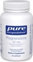 Pure Encapsulations Pregnenolone - 30 mg - Hormons Atbalsts - Atmiņas atbalsts un smadzeņu papildinājums - Brīvs glutēns un vegans - 60 kapsulas