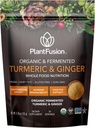 BitkiFusion Turmeric və Ginger İçki Mix - Curcuminoids ilə Herbal Supplement Toz - USDA Sertifikalı Organic, Non-GMO, Vegan, Gluten-Free, 4.76 oz 30 Xidmət