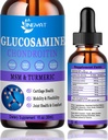 Glucosamina Chondroitin Liquid Drops 2000mg, Liposmal Glucosamine Chondroitin MSM, Chondroitina e glucosamina Suplementos nutricionais w / ExtractoTurmerico, ácido hialurónico, quercetina e Bromelain