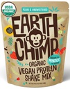 EarthChimp Organic Vegan Protein Powder - with Probiotics - Non GMO, Dairy Free, Non Whey, Plant Based Protein Powder for Women and Men, Gluten Free - 52 Servings, 64 Oz (Plain & Unsweeted)