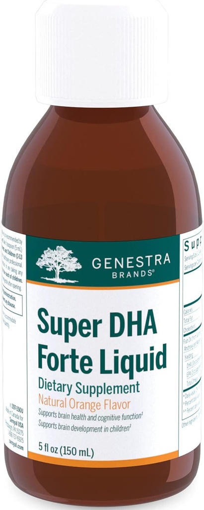 จีนสตรา แบรนด์ Super DHA Fort – โอเมก้า-3 Fish Fish Supplement –5 flooz