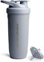 Smartshake Reforce Stainless Steel Protein Shaker Bottle 900 ml | 30 oz - Leakproof Screw-on Lid - BPA Free – Non Insulated Bottle- Unisex (Grey)