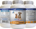 Hondenoog Vitaminen - PET Eye Health Complex - Honden en katten - Ondersteunt Oogzicht - astaxanthine voor honden, Oogzicht Supplement voor honden en katten, Ooggezondheid Vitaminen Luteïne en zeaxanthine 1Bot 60Tabs